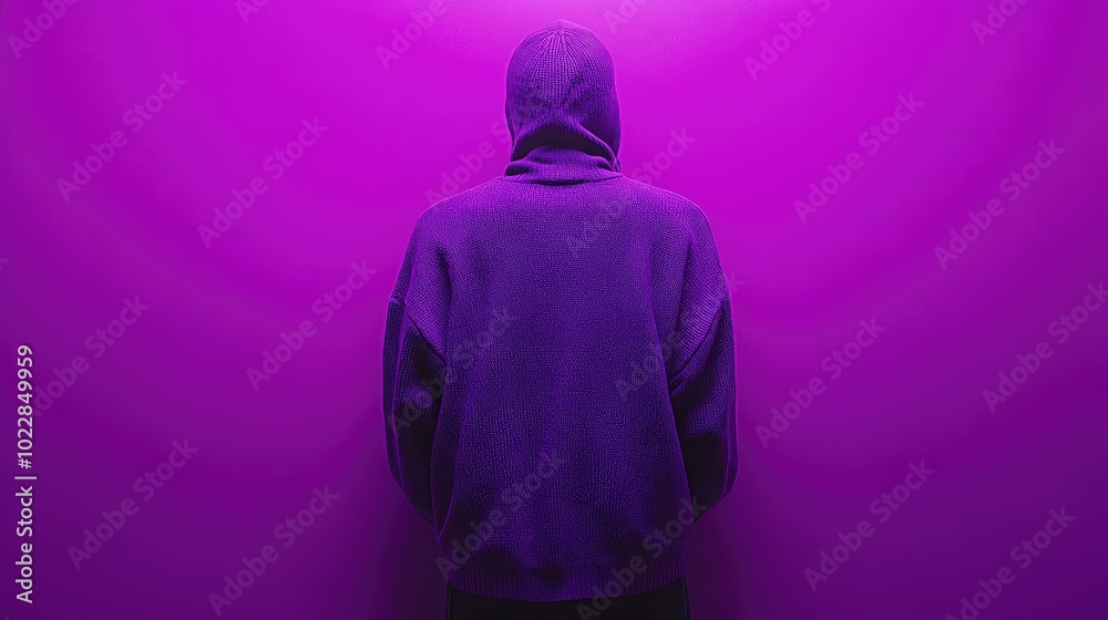 Mockup of a rich purple long sleeve t-shirt, laid flat with ample space for branding, design presentations, or fashion marketing. Mockup of a rich purple long sleeve t-shirt, laid flat with ample space for branding, design presentations, or fashion marketing.