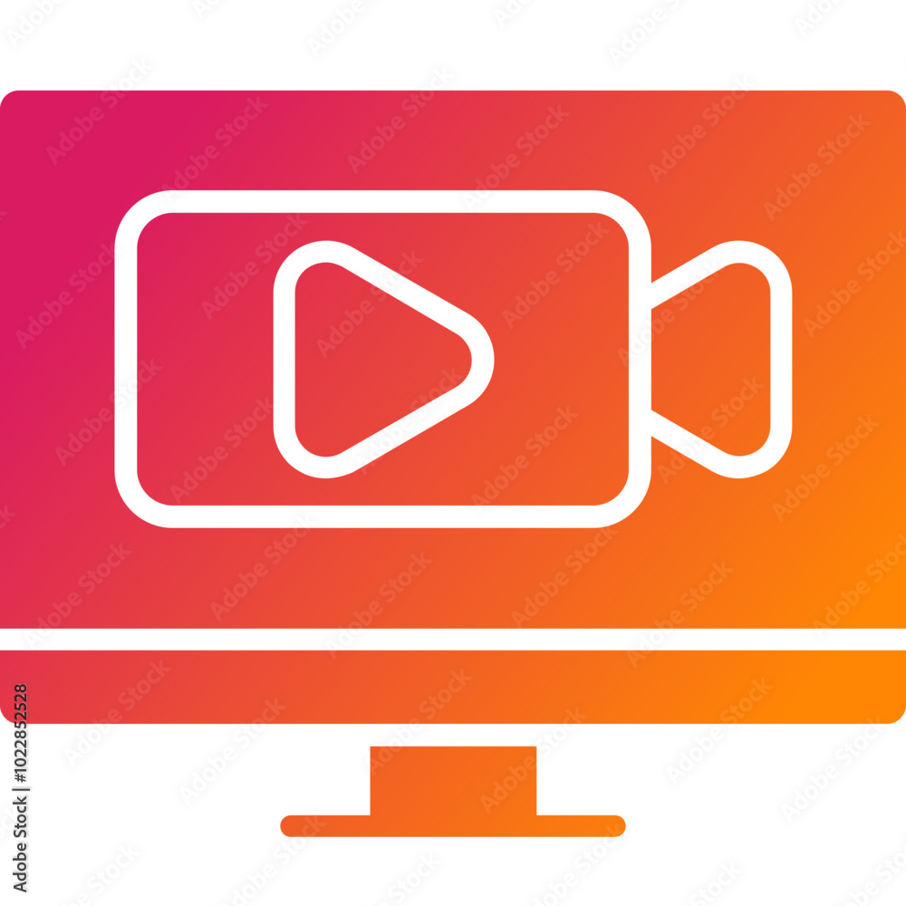 Live Stream Vector Icon Design Live Stream Vector Icon Design