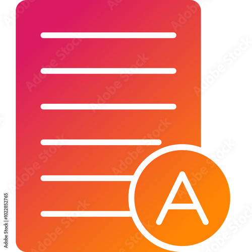 Grades Vector Icon Design