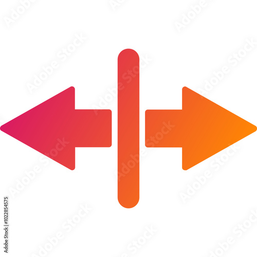 Separation Vector Icon Design