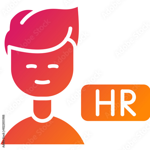 Hr Manager Vector Icon Design
