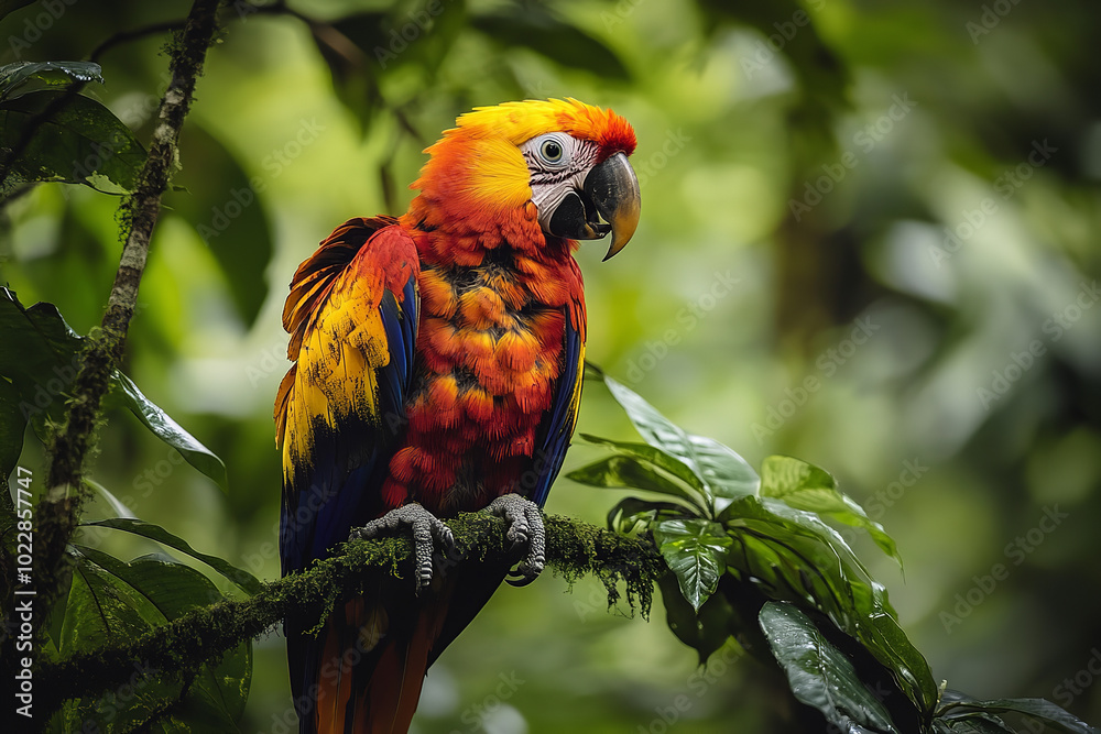 Obraz premium Hidden Wilderness: Biodiversity in a Vibrant Forest Ecosystem