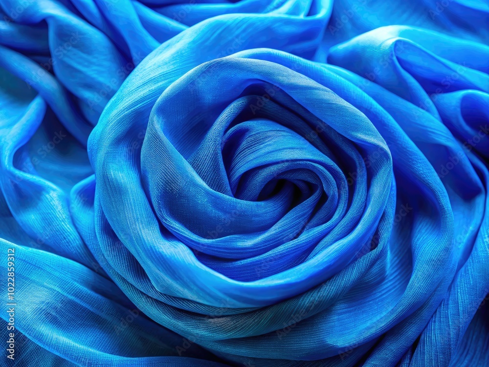 Obraz premium Vibrant Blue Background for Creative Projects, Design Fabric, Textures, and Modern Art Applications