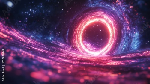 Cosmic Vortex - A swirling portal of light and energy