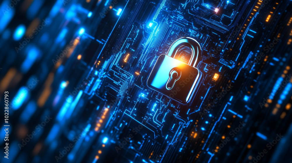 A sleek banner design focused on the themes of cyber security, personal data protection, and information security. A sleek banner design focused on the themes of cyber security, personal data protection, and information security.
