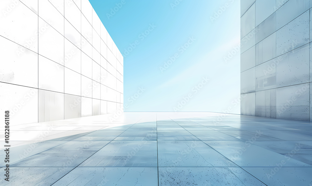 Fototapeta premium 3d render of a modern building