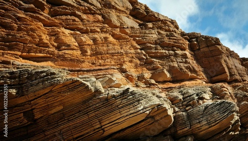 Layers of rock	