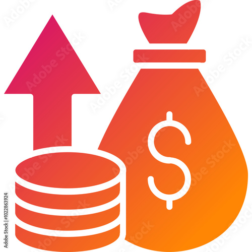 Profit Vector Icon Design
