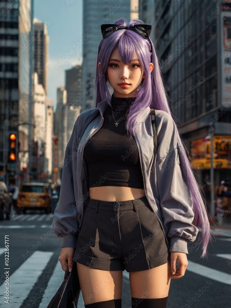 a model with a charming cartoon character costume a model with a charming cartoon character costume