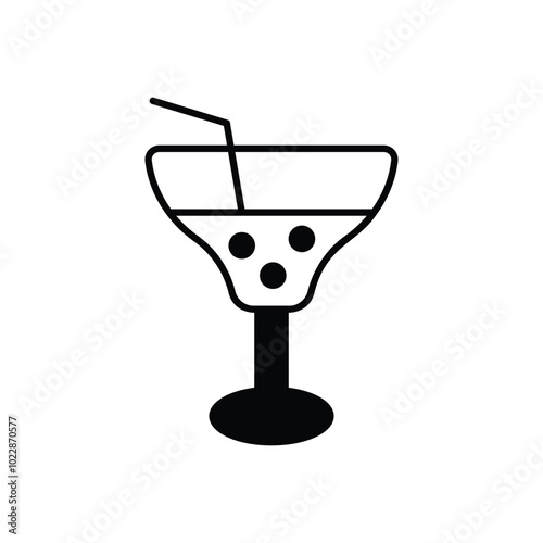 Cocktail vector icon