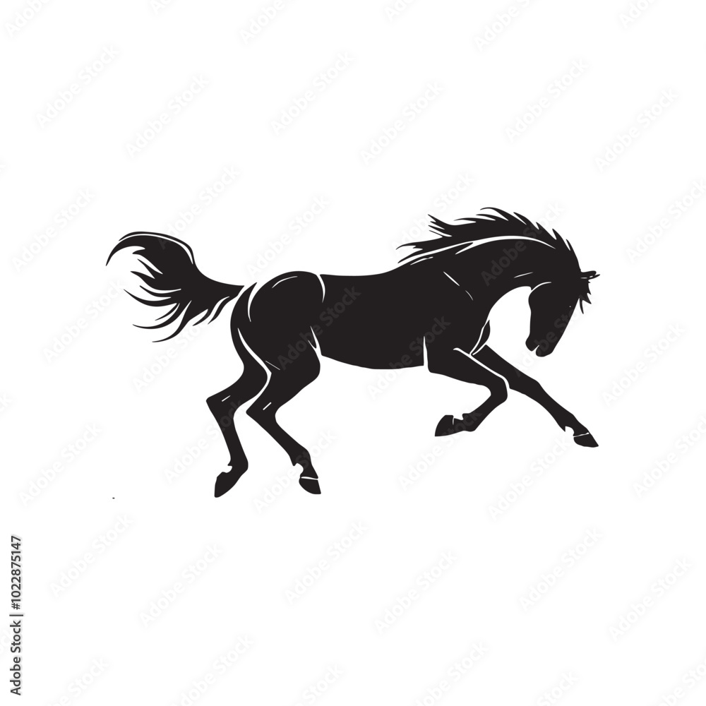 Obraz premium horse icon or logo isolated sign symbol vector illustration - high quality black style vector icons