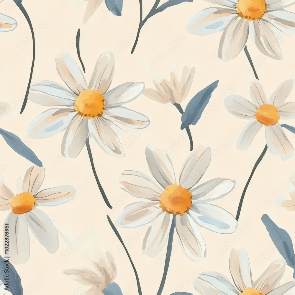 A vibrant seamless floral pattern featuring a variety of colorful flowers on a soft background, perfect for use in textiles or decorative designs A vibrant seamless floral pattern featuring a variety of colorful flowers on a soft background, perfect for use in textiles or decorative designs