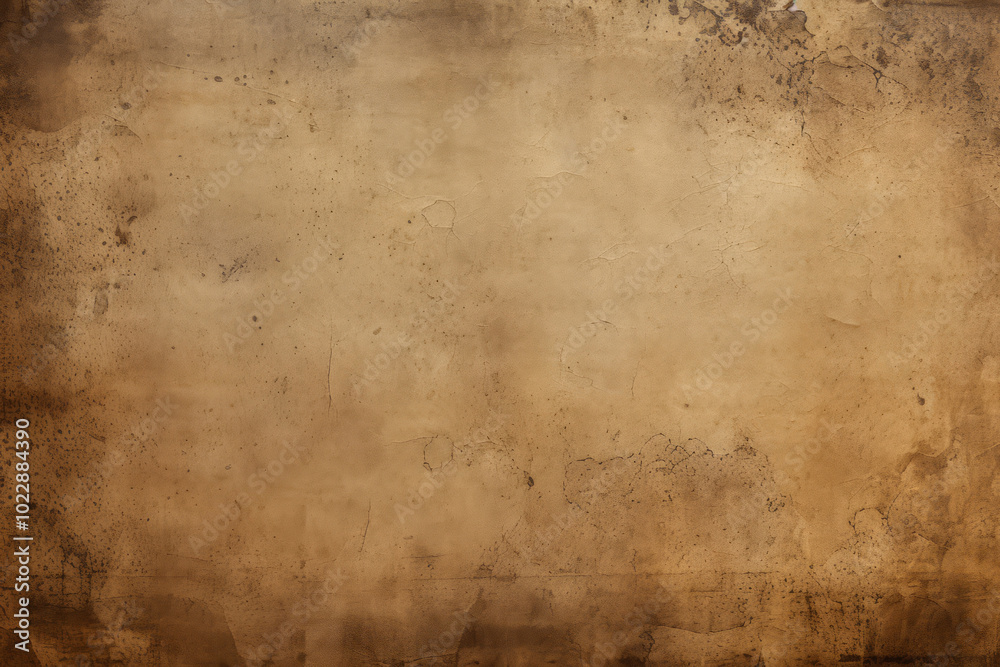 Obraz premium Processed collage of ancient scroll sheet of brown aged paper texture. Background for banner
