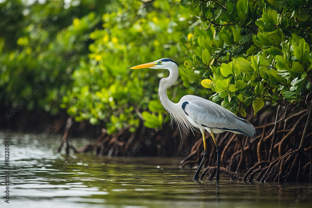 Dense Mangrove Forest Showcasing Coastal Biodiversity and Protection Dense Mangrove Forest Showcasing Coastal Biodiversity and Protection