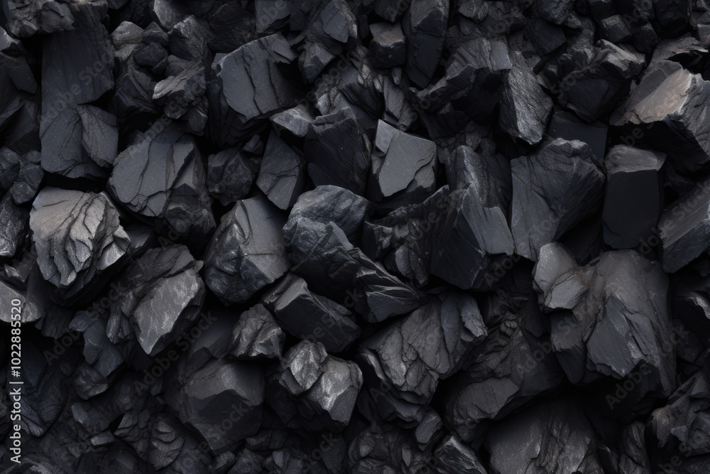 Processed collage of industrial pea coal surface texture. Background for banner, backdrop or texture