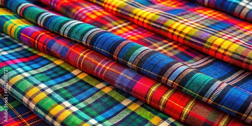 Vibrant Plaid Patterns in Various Colors Perfect for Fashion, Textiles, and Home Decor Projects