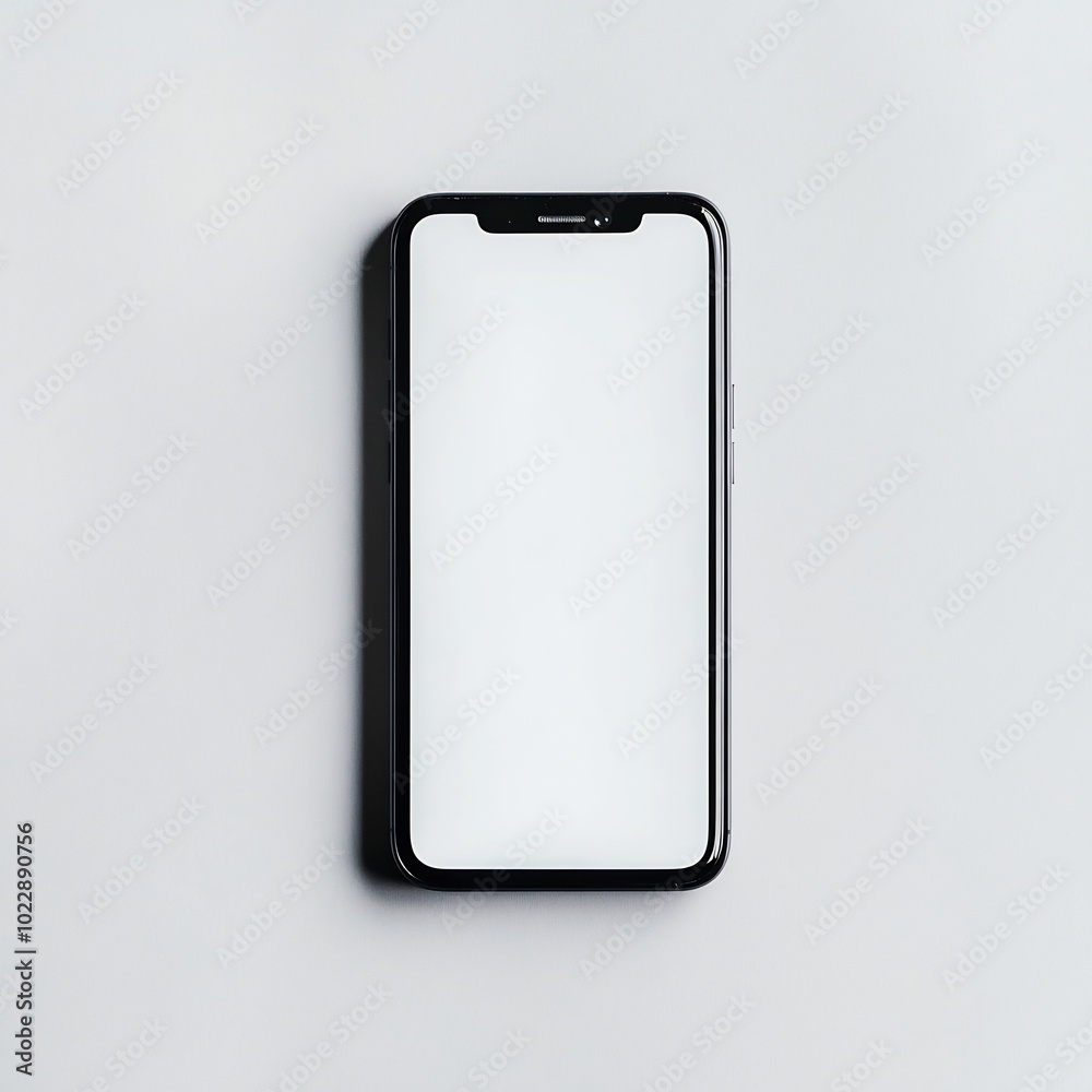 A smartphone on a white background. A smartphone on a white background.
