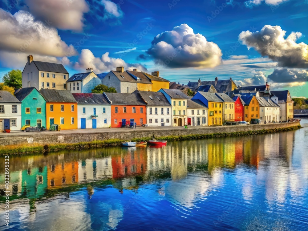Vibrant Streets And Scenic Views Of Galway City Ireland Showcasing Its Vibrant Streets And Scenic Views Of Galway City Ireland Showcasing Its