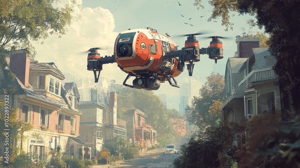 Drone Delivery in Suburbia Drone Delivery in Suburbia