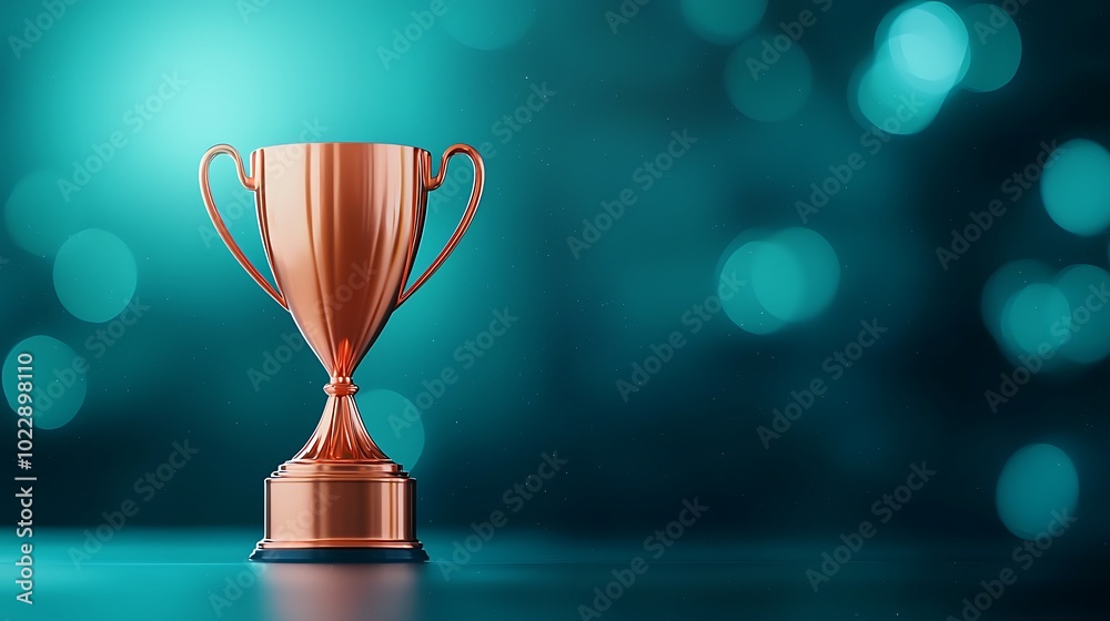 Athlete receiving a trophy at a prestigious awards ceremony Athlete receiving a trophy at a prestigious awards ceremony
