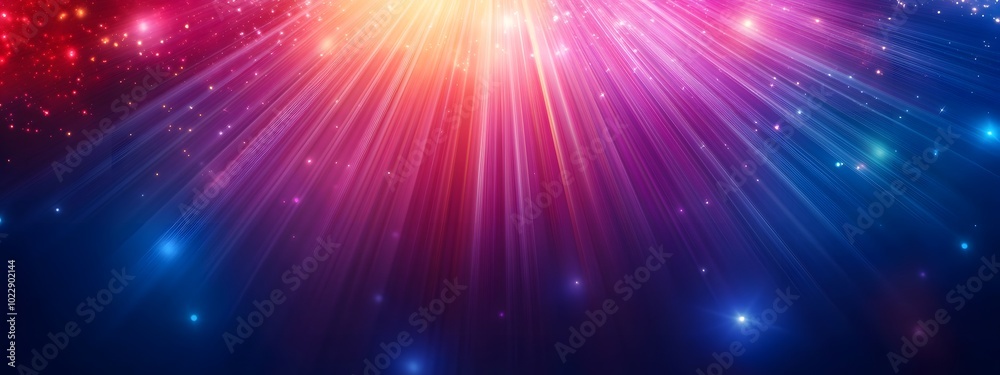 Abstract background with rays of light, in shades of blue and red, a futuristic technology concept Abstract background with rays of light, in shades of blue and red, a futuristic technology concept