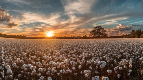 The cotton is ready to be picked.