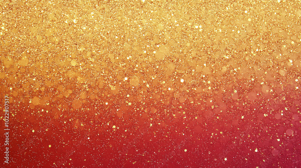 Golden and red gradient background with subtle glitter Golden and red gradient background with subtle glitter