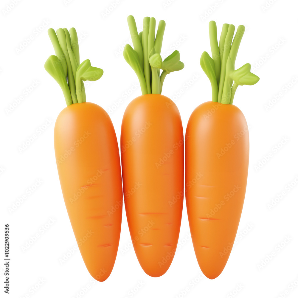 Fresh, vibrant carrots with green tops, isolated on a white background, transparent background. Fresh, vibrant carrots with green tops, isolated on a white background, transparent background.