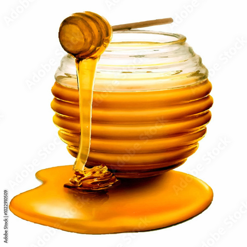 Realistic vector honey.