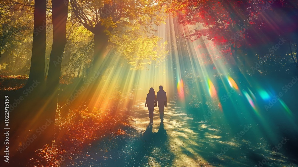 Obraz premium colorful theme of love for valentine wallpaper