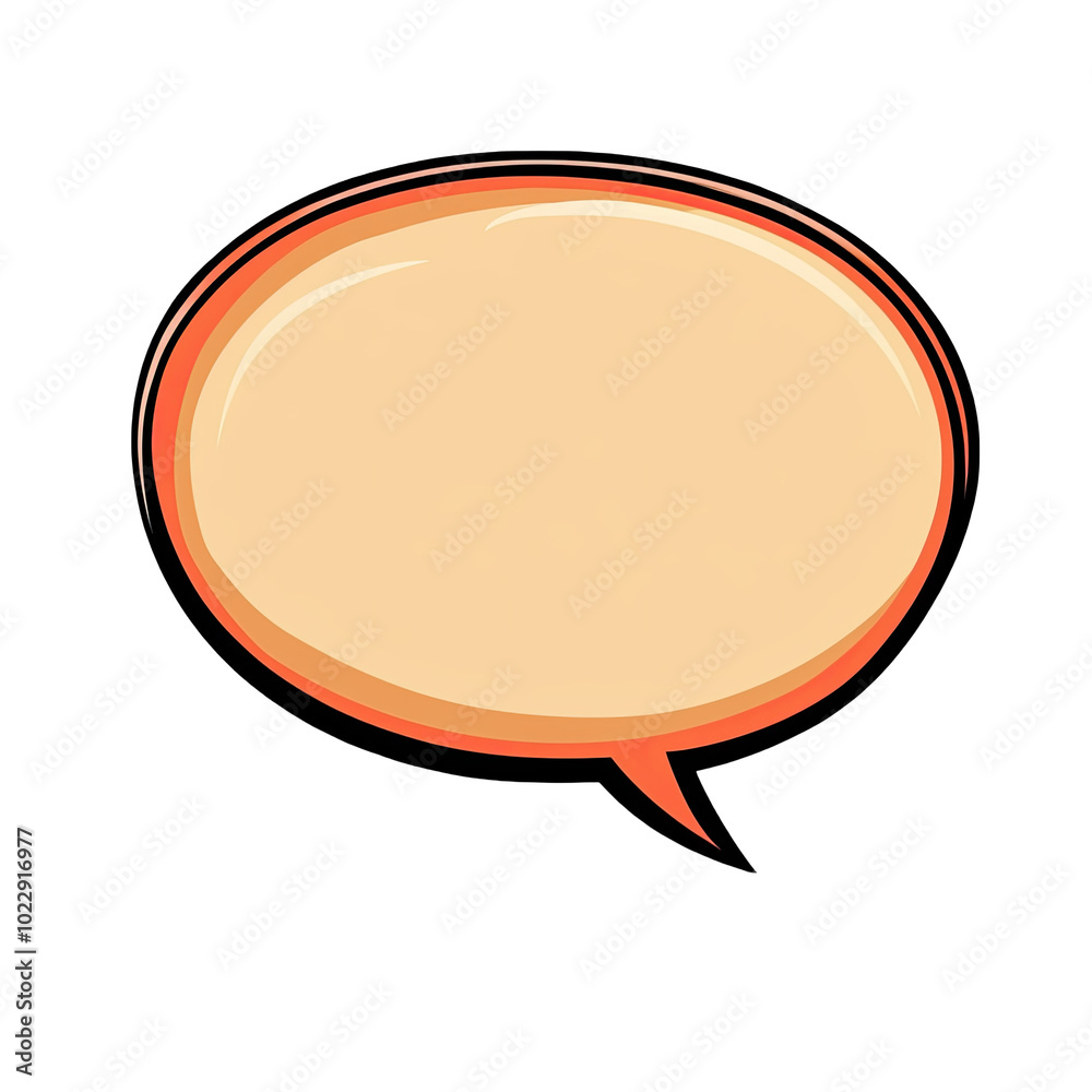 Abstract Comic-Style Speech Bubble Abstract Comic-Style Speech Bubble