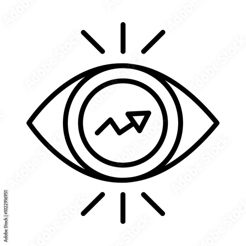 Vision line icon