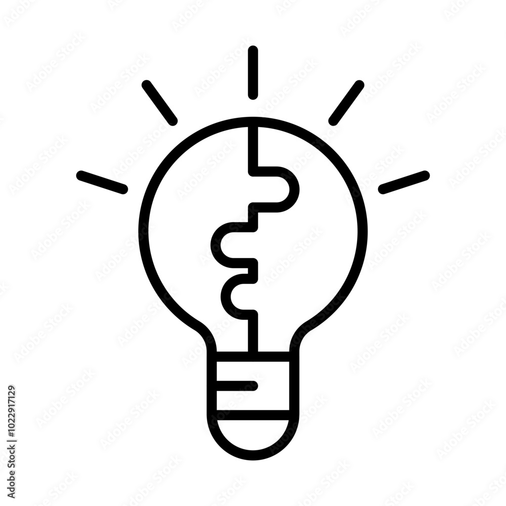 Problem Solving Puzzle line icon Problem Solving Puzzle line icon