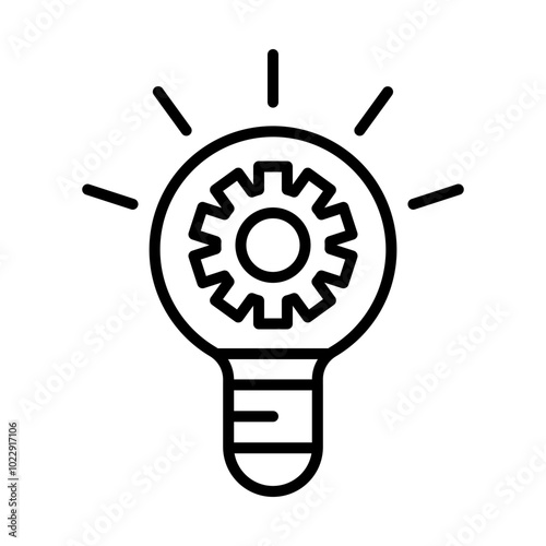 Innovation Gear line icon