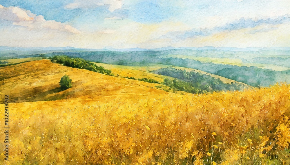 Obraz premium 秋の風景画