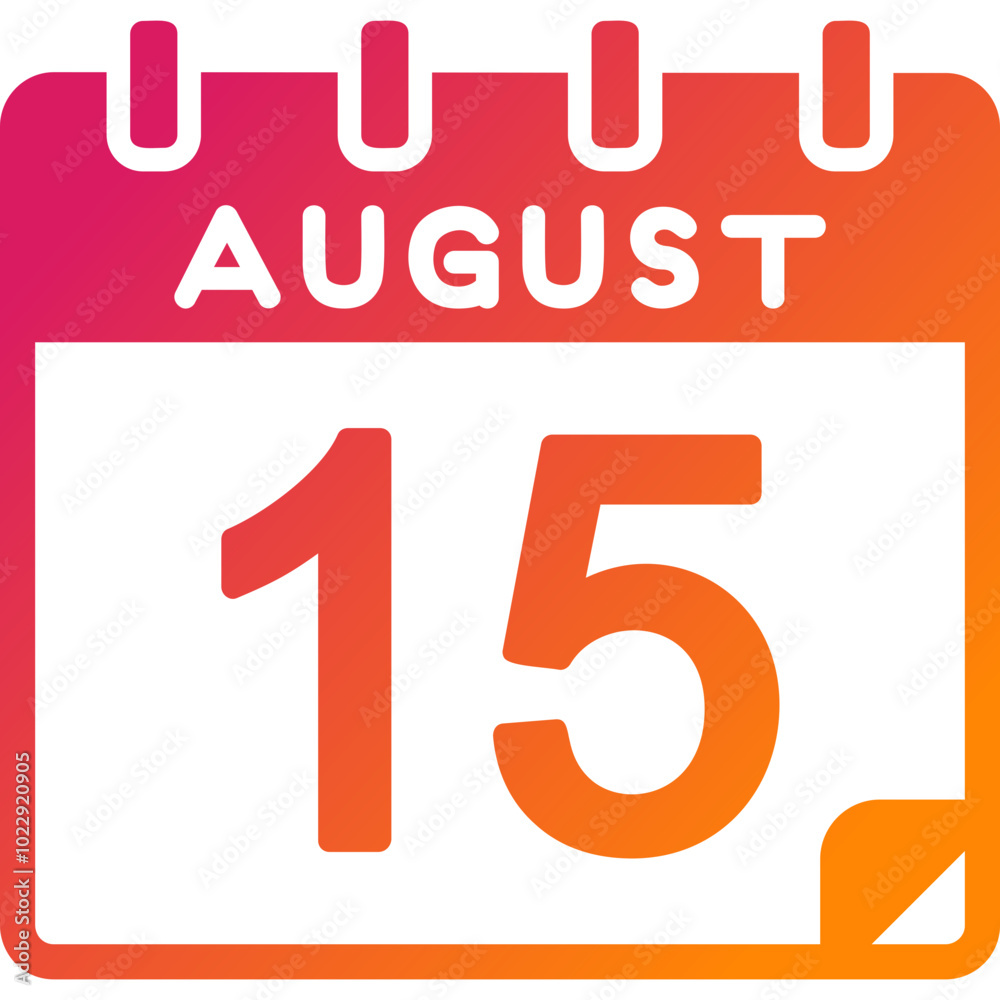 15 August Vector Icon Design 15 August Vector Icon Design