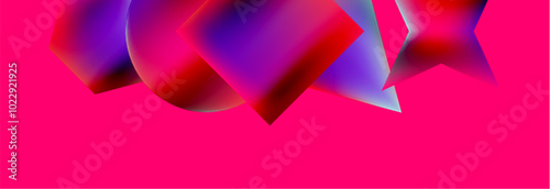 Fluid color geometric shapes abstract background. Vector Illustration For Wallpaper, Banner, Background, Card, Book Illustration, landing page