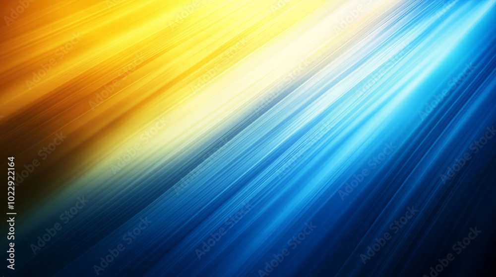 Diagonal Blue And Yellow Light Streaks With Speed Effect Diagonal Blue And Yellow Light Streaks With Speed Effect