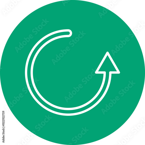 Reset Arrow line circle icon