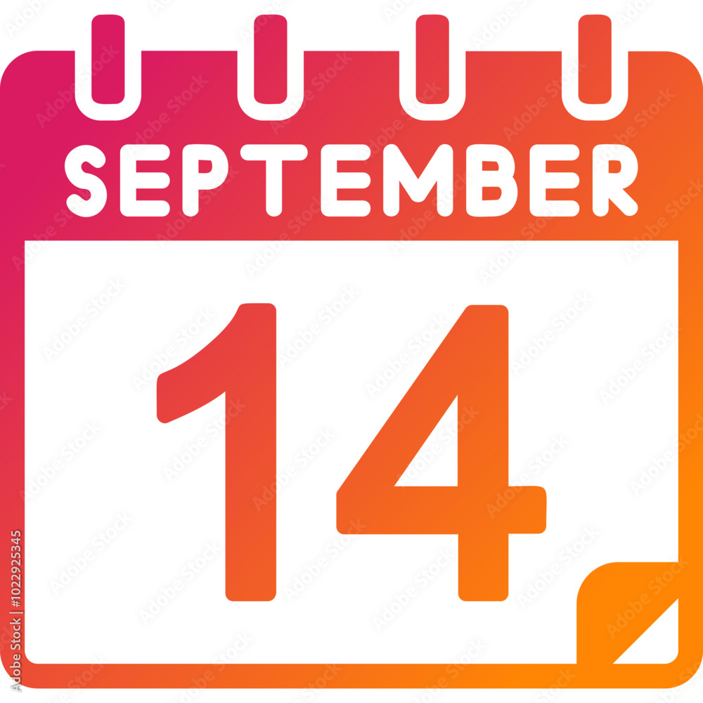 14 September Vector Icon Design 14 September Vector Icon Design