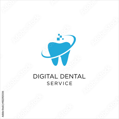 digital dental lab logo, dental tech design, shine whitening dentistry logo 