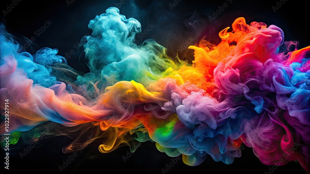 Vivid smoke dances within a vibrant neon haze, creating an ethereal abstract double exposure that tantalizes the senses and captivates the imagination. Vivid smoke dances within a vibrant neon haze, creating an ethereal abstract double exposure that tantalizes the senses and captivates the imagination.