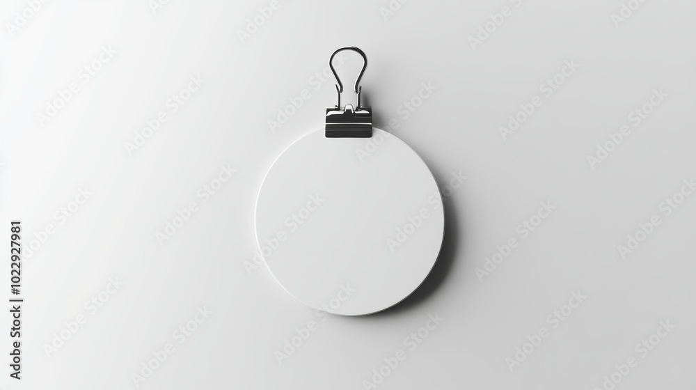Minimalist interior design, study in white with spherical wall decoration Minimalist interior design, study in white with spherical wall decoration
