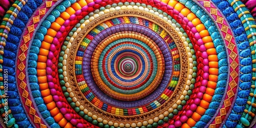 Mesmerizing Hypnotic Circle Design with Spiraling Patterns for Visual Effects and Abstract Art