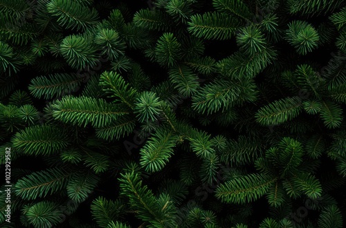 Lush evergreen foliage background