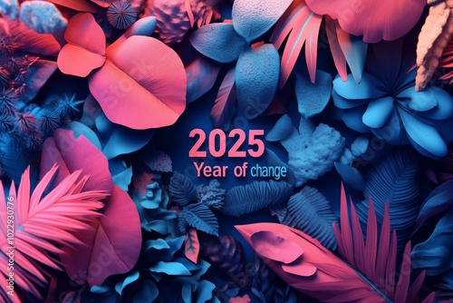 keyvisual for a creative agency visualising the 2025 Year of change photo