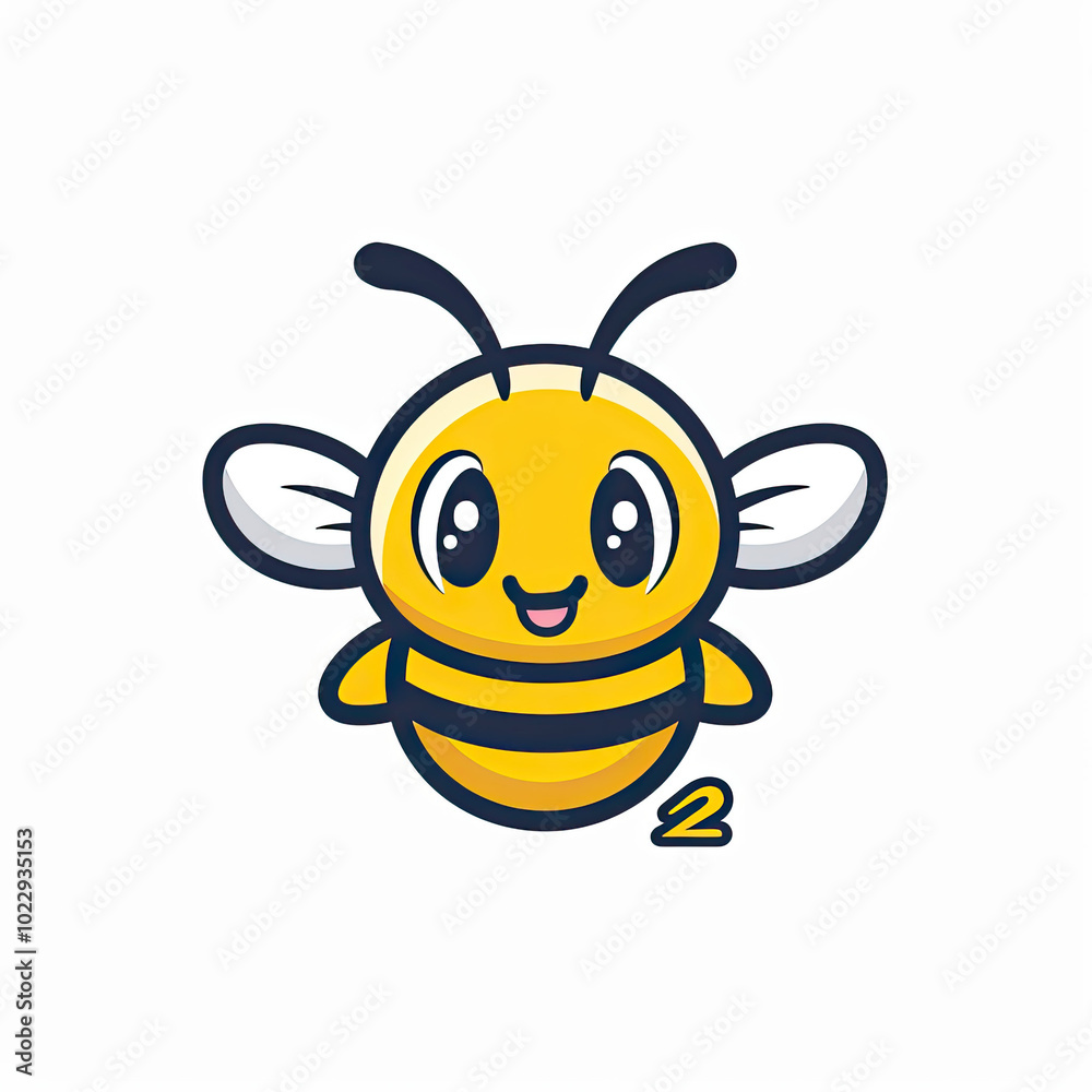 Beautiful Bee Logo, Bees Design for Your Corporate and Business Graphic Resource or Creative Project, Ai Generative Beautiful Bee Logo, Bees Design for Your Corporate and Business Graphic Resource or Creative Project, Ai Generative