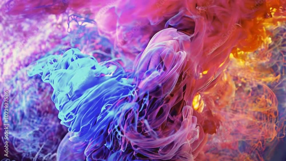 Ethereal Embrace Colorful Smoke Swirls Ethereal Embrace Colorful Smoke Swirls