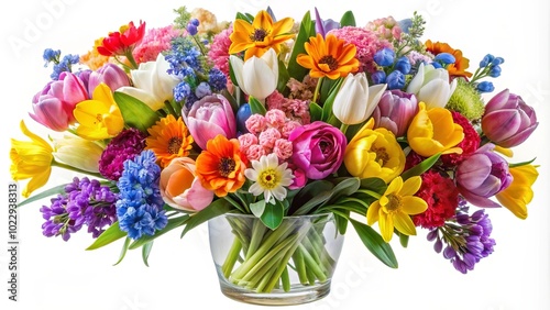 Wallpaper Mural Vibrant Spring Bouquet of Colorful Flowers Torontodigital.ca