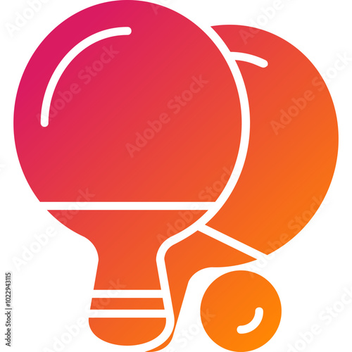 Table Tennis Vector Icon